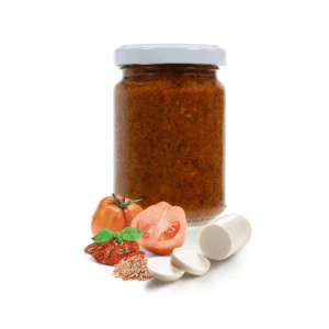 Pesto Caprese Vegano com Mozzarisella