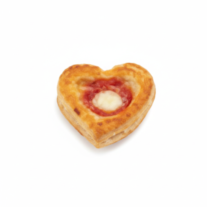 Pizzete a Cuore con Mozzarella