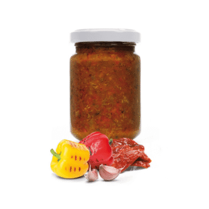 Bruschetta de pimentão grelhado