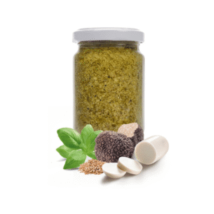 Pesto de trufa vegano com Mozzarisella®