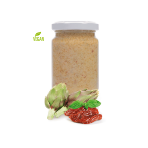 Creme de alcachofras e tomates secos ao sol